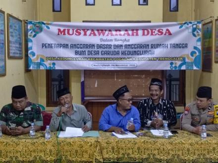 MUSDES Penetapan Anggaran Dasar Dan Anggaran Rumah Tangga Bum Desa Garuda Kedunglurah